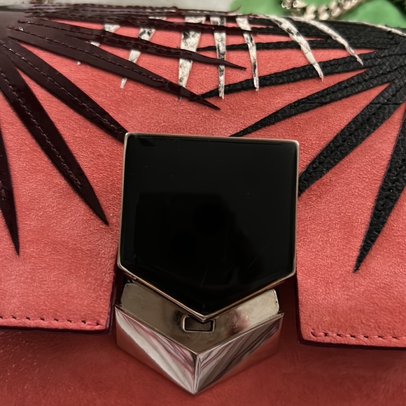 Jimmy choo purse great preloved condition silver chain handle crossbody - Picture 2 of 8